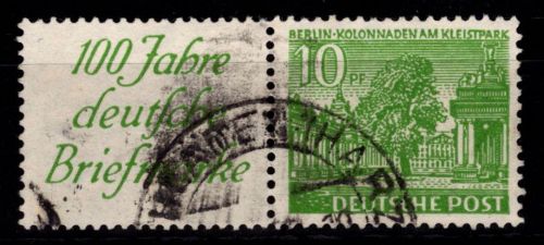 Berlin Zusammendruck W 9 gestempelt #DGN51