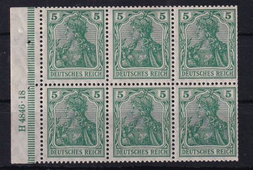 Deutsches Reich HBl. 2 II a B HAN 2.1 postfrisch H 4846.18, Germania #DGU46