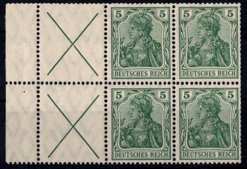 Deutsches Reich HBl. 3 a A 0 postfrisch Attest Oechsner einwandfrei #DGU48
