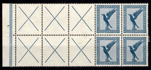 Deutsches Reich HBl. 49 B 1, PF I mit Falz "Punkt in Adlerbauch" #DGU59