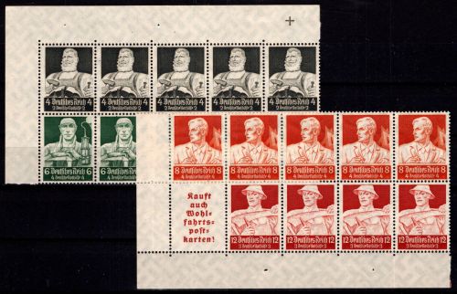 Deutsches Reich HBl. 101 EOL 2, 102 EUL 1 postfrisch #DGU60