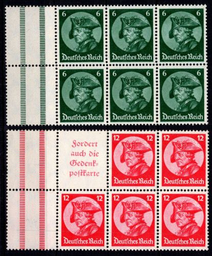 Deutsches Reich HBl. 74, 75 A 1 postfrisch #DGU61