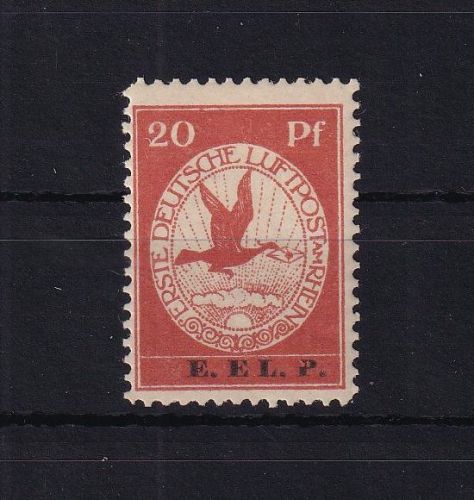 Deutsches Reich VI postfrisch Flugpost Rhein Main, 20 Pf E.EL.P. #DGU90