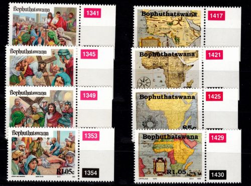 Südafrika Bophuthatswana 294-297, 302-305 postfrisch #DHX36