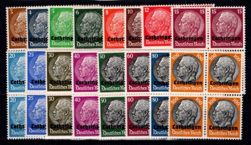 Deutsche Besetzung Lothringen 1-16 postfrisch