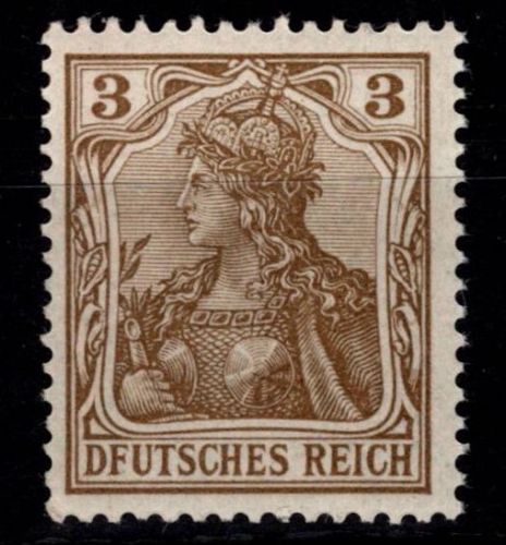Deutsches Reich 69 I postfrisch Plattenfehler #DEV05