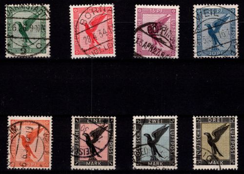 Deutsches Reich 378-384 gestempelt #DEV07