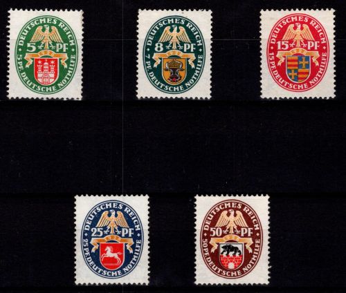 Deutsches Reich 425-429 mit Falz #DEV09