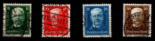 Deutsches Reich 403-406 gestempelt #DEV11