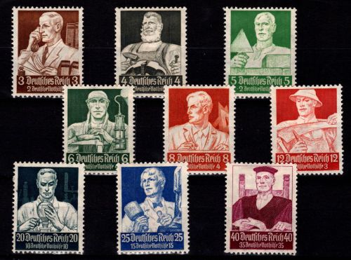 Deutsches Reich 556-564 mit Falz #DEV22