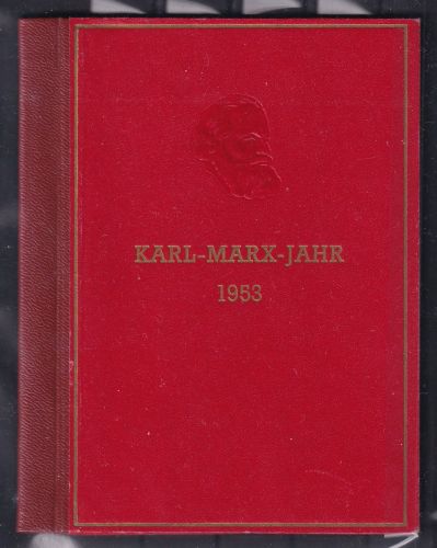 DDR Jahrbuch Karl-Marx-Jahr 1953 Gedenkbuch #DEV35