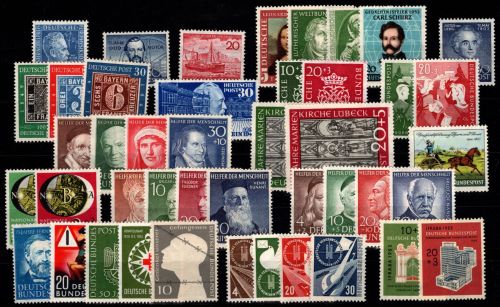 BRD Bund Lot Anfangsjahre postfrisch ca. 1.450,- Katalog #DEW07