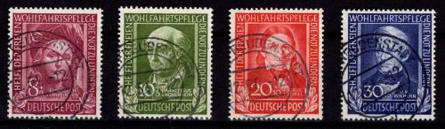 BRD Bund 117-120 gestempelt mit Vollstempel #DEW09