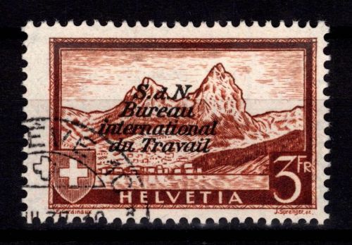 Schweiz Ämter BIT/ ILO 48 gestempelt #DEW26