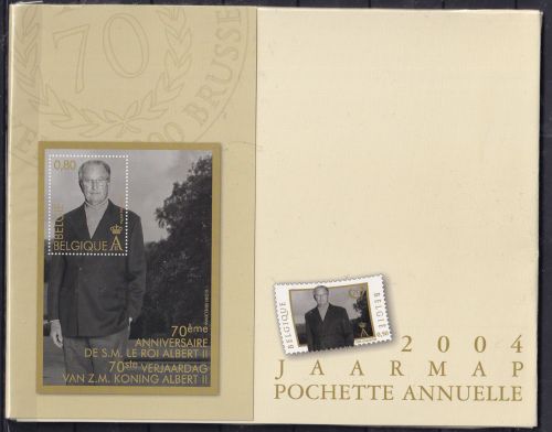 Belgien Jahrgang 2004 postfrisch komplett im Jaarmap #DFA44