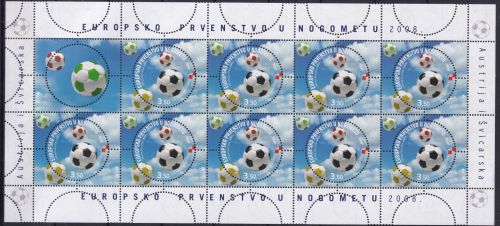 Kroatien 859 postfrisch als Kleinbogen, Fußball-Europameisterschaft #DFC18