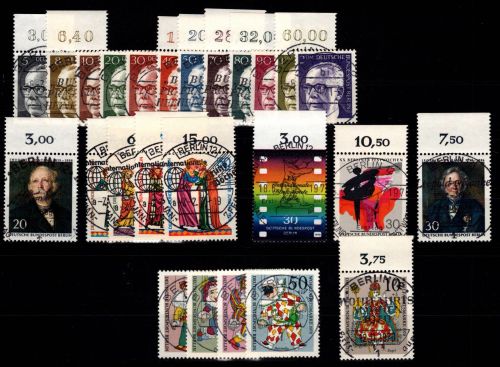 Berlin 353-378 gestempelt Jahrgang 1970 je mit Vollstempel #DGX99