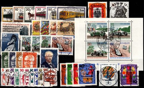 Berlin 379-417 gestempelt Jahrgang 1971 je mit Vollstempel #DGY00