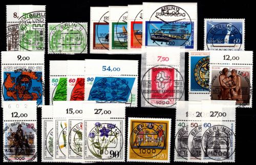 Berlin 614-636 gestempelt Jahrgang 1980 je mit Vollstempel #DGY20