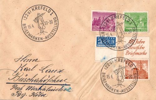 Berlin S 2 u.a. auf Brief als Mischfrankatur portogerechte #DGY69