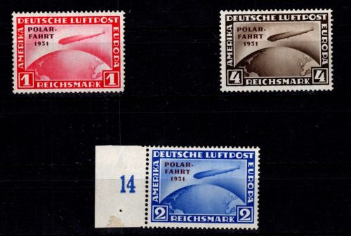 Deutsches Reich 456-458 mit Falz #DGY75