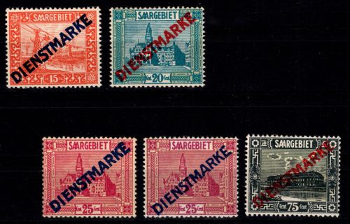 Saargebiet Dienstmarken 12-15 postfrisch #DGZ11