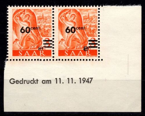 Saarland 227 II Br postfrisch