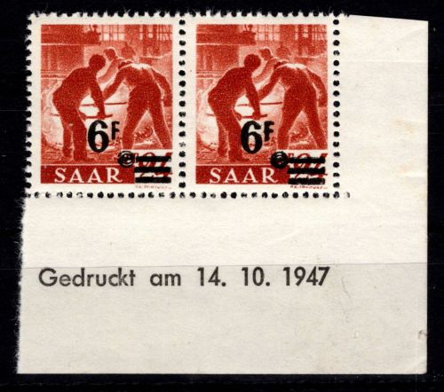 Saarland 233 II Br postfrisch