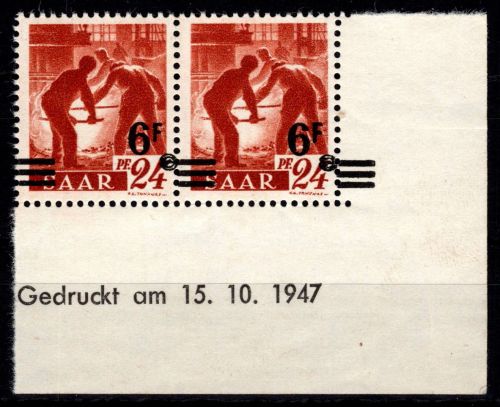 Saarland 233 II Br postfrisch