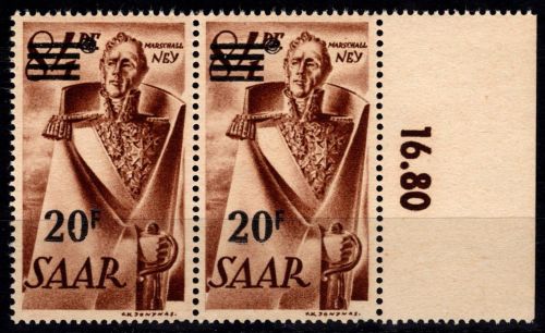 Saarland 237 I AF I postfrisch Null eingekerbt #DGZ81