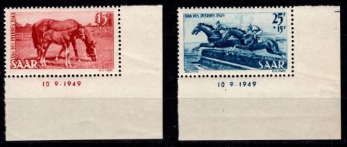 Saarland 265-266 Br postfrisch 10.9.1949 #DGZ87