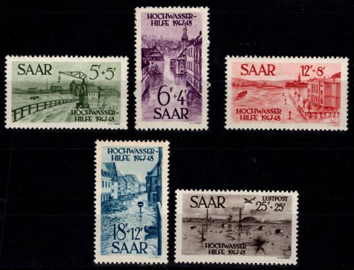 Saarland 255-259 postfrisch #DHA67
