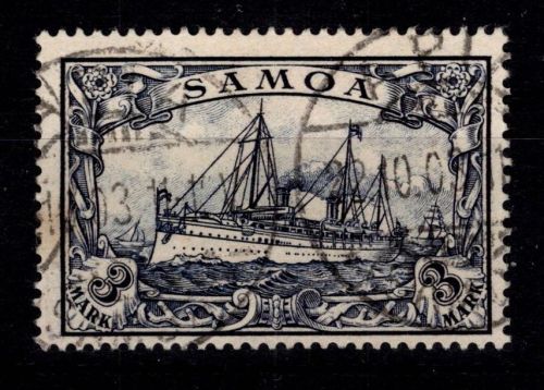 Deutsche Kolonien Samoa 18 gestempelt