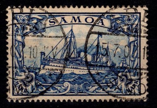Deutsche Kolonien Samoa 17 gestempelt tiefst geprüft Bothe BPP #DHB28