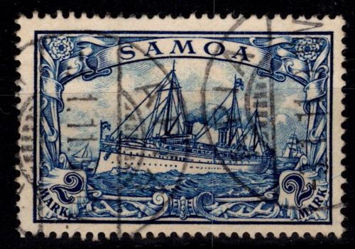 Deutsche Kolonien Samoa 17 gestempelt einwandfrei #DHB30