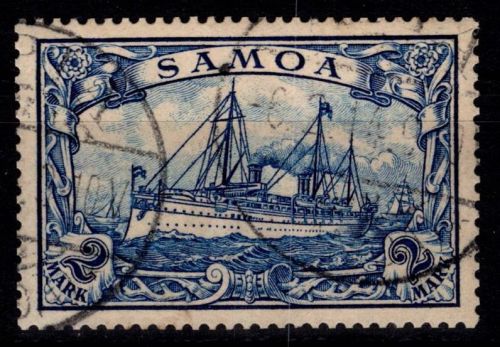Deutsche Kolonien Samoa 17 gestempelt einwandfrei #DHB31