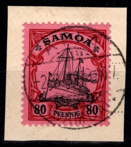 Deutsche Kolonien Samoa 15 gestempelt