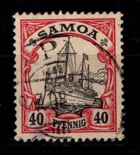 Deutsche Kolonien Samoa 13 gestempelt #DHB50