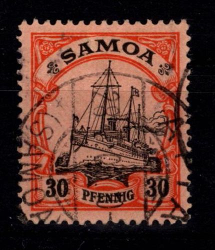 Deutsche Kolonien Samoa 12 gestempelt #DHB66
