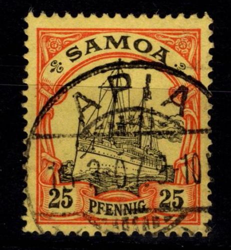 Deutsche Kolonien Samoa 11 gestempelt #DHB75