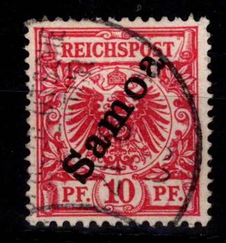 Deutsche Kolonien Samoa 3 gestempelt