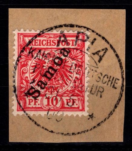 Deutsche Kolonien Samoa 3 c gestempelt Vollstempel, geprüft Jäschke BPP #DHB98
