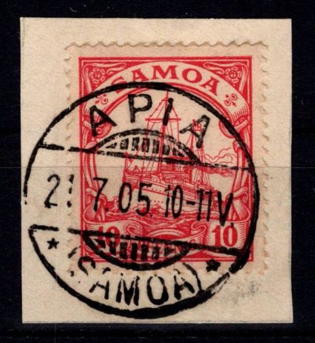 Deutsche Kolonien Samoa 9 gestempelt