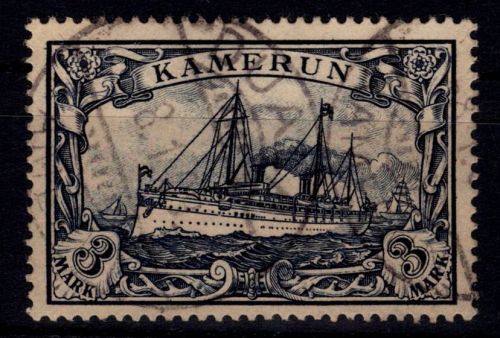 Deutsche Kolonien Kamerun 18 gestempelt tiefst geprüft Steuer BPP #DHC31