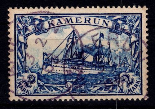 Deutsche Kolonien Kamerun 17 gestempelt