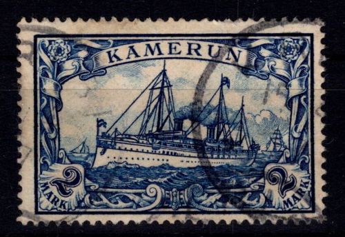 Deutsche Kolonien Kamerun 17 gestempelt geprüft Eibenstein BPP #DHC38