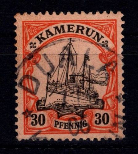 Deutsche Kolonien Kamerun 12 gestempelt Duala #DHC53
