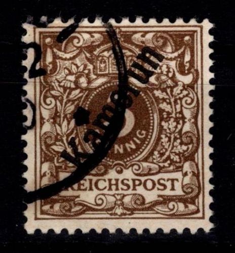 Deutsche Kolonien Kamerun 1 a gestempelt