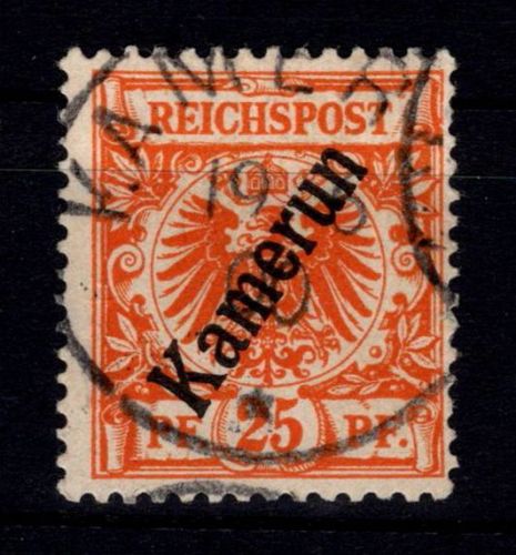 Deutsche Kolonien Kamerun 5 b gestempelt