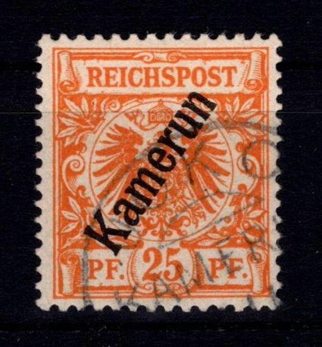 Deutsche Kolonien Kamerun 5 a gestempelt